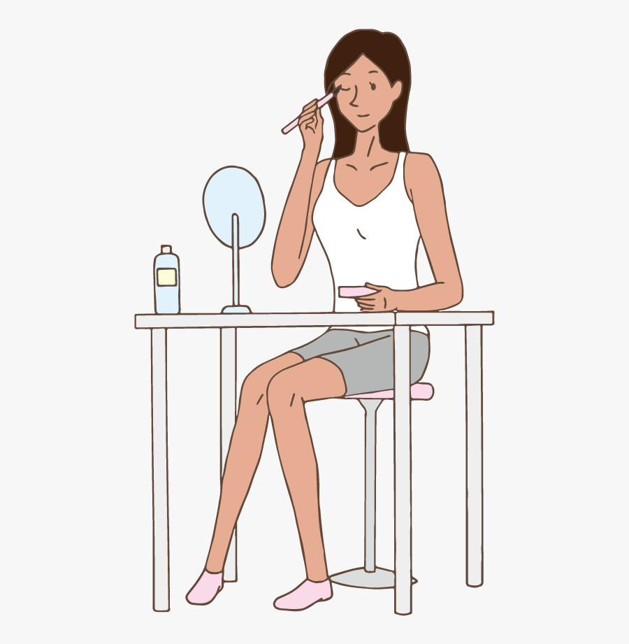A Woman To Make Up - Girl, Transparent Clipart
