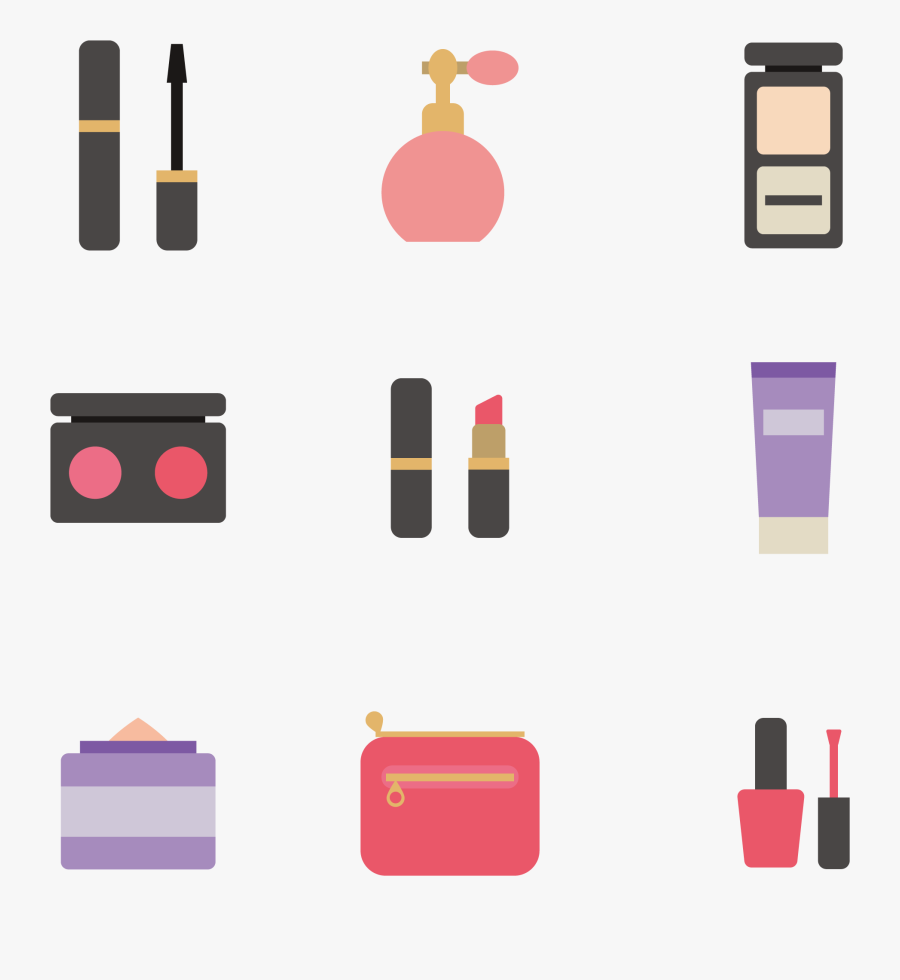 Cosmetics Make, Transparent Clipart