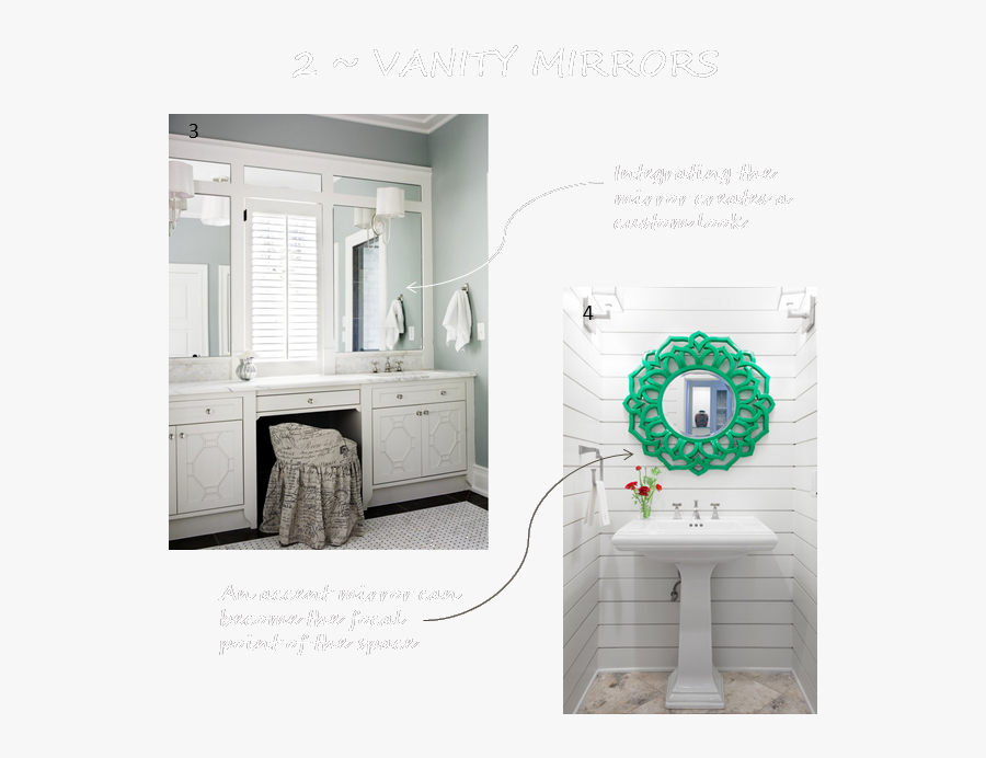 Five Friday Favorites Vanity Mirrors Che Bella Interiors, Transparent Clipart