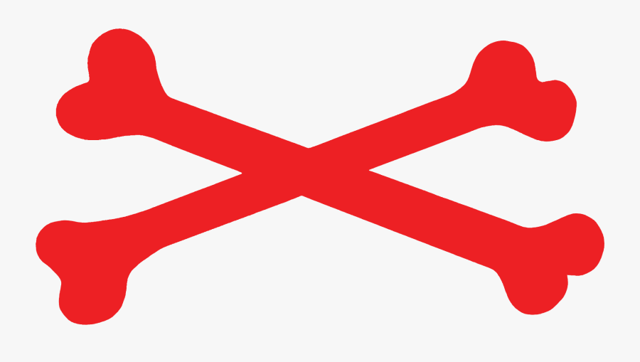 Red Cross Bones With Transparent Background, Transparent Clipart