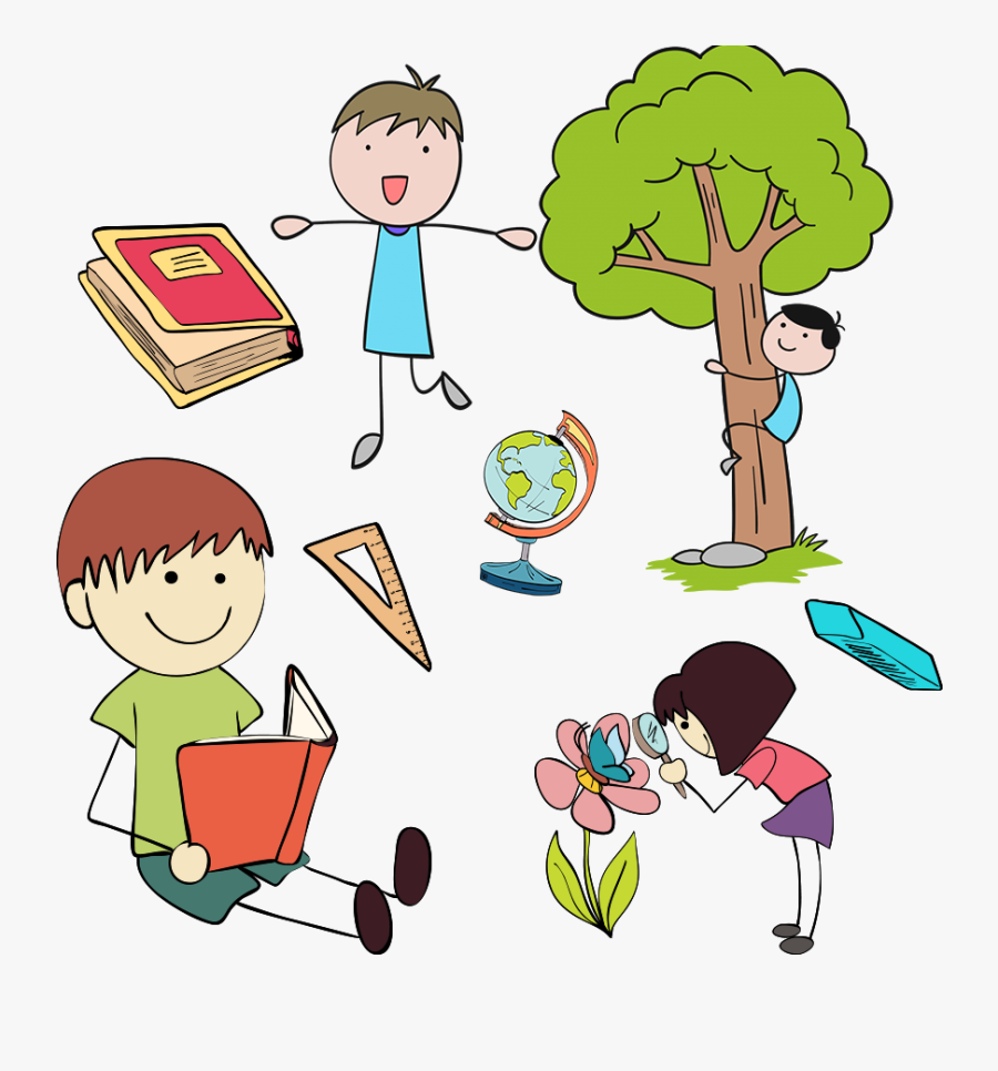 Children Playing And Having Fun, Transparent Clipart