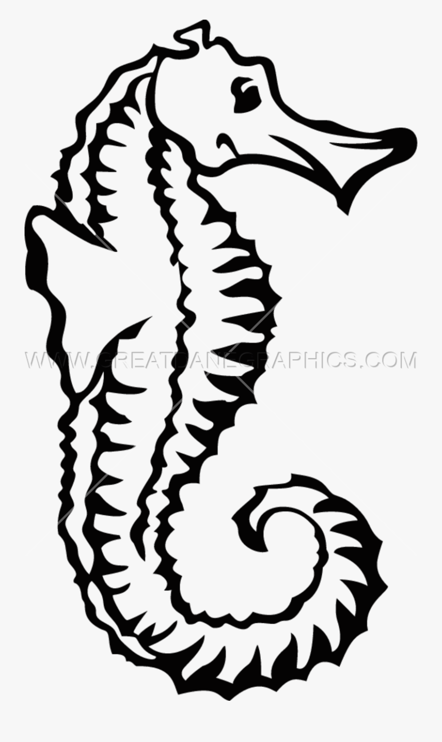Transparent Seahorse Clipart - Black And White Pictures Of Sea Horse, Transparent Clipart