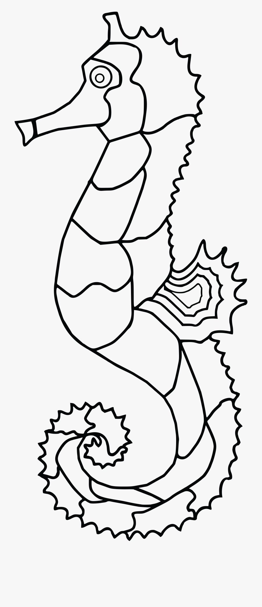 Transparent Sea Horse Clipart - Morskie Stworzenia Kolorowanki, Transparent Clipart