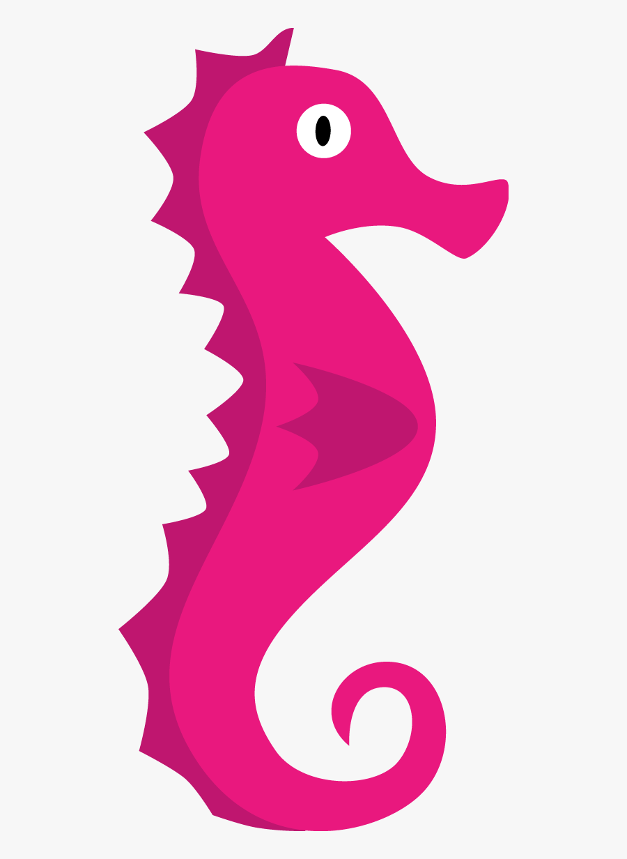 Pink Seahorse Clip Art, Transparent Clipart