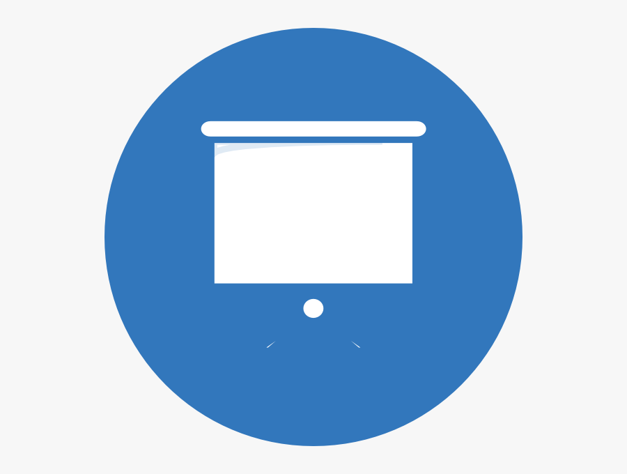 Blue Presentation Screen Svg Clip Arts - Cool Icons For Face Time, Transparent Clipart