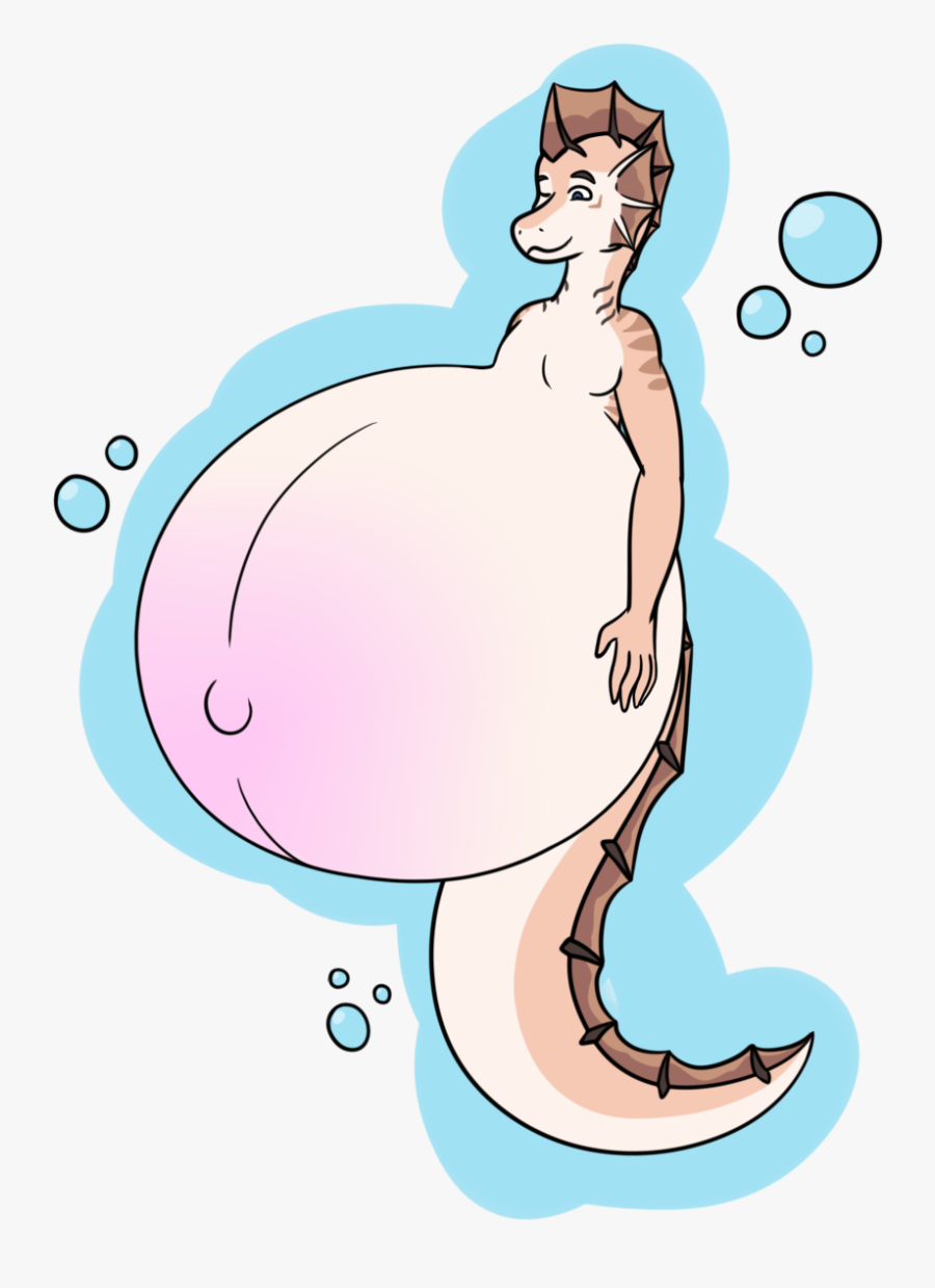 Insert Seahorse Joke Here - Big Belly Seahorse Cartoon, Transparent Clipart