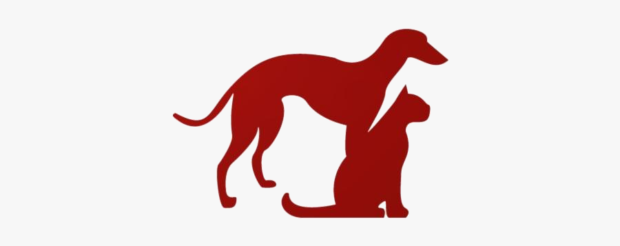 Transparent Dog Cat Clipart Png - Silhouette Cat And Dog Png, Transparent Clipart