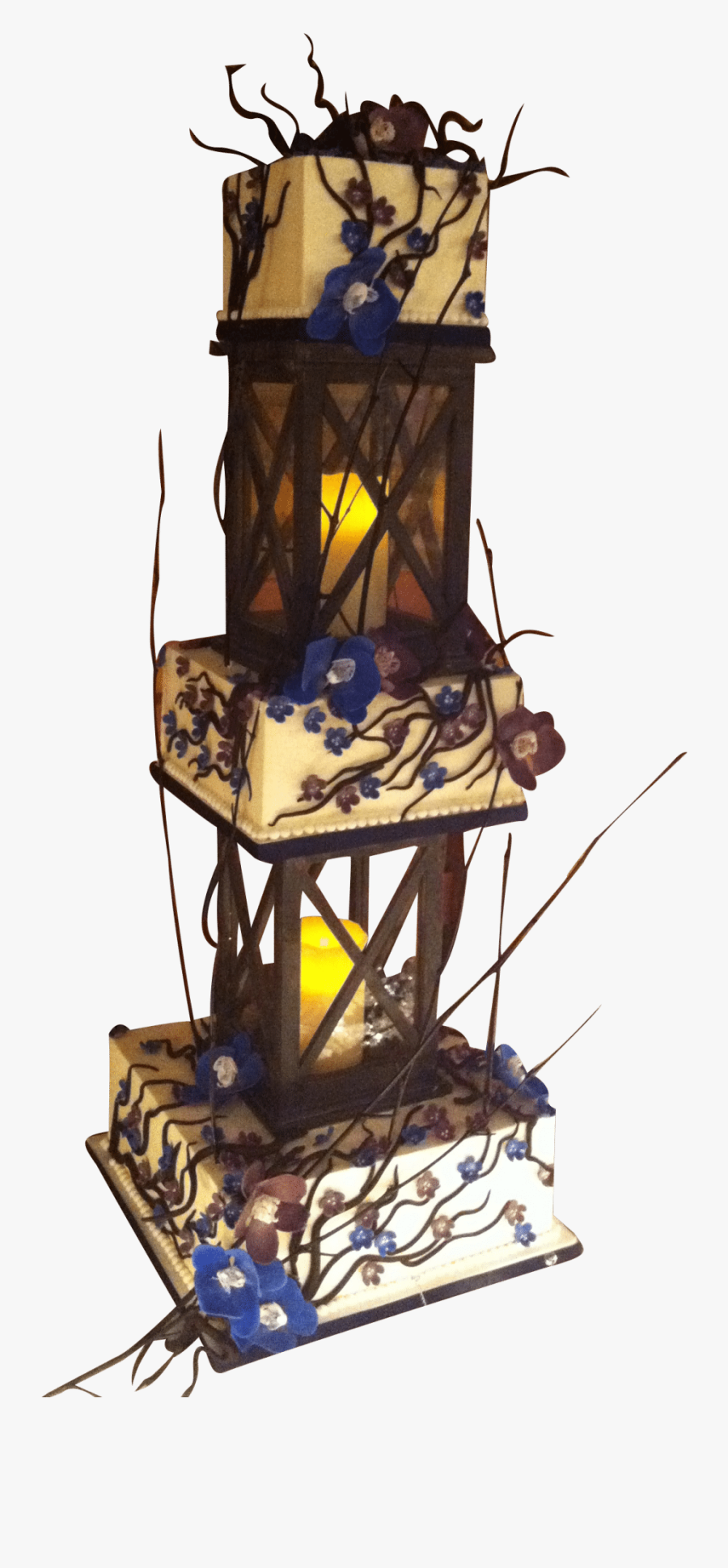 Lantern Wedding Cake - Illustration, Transparent Clipart