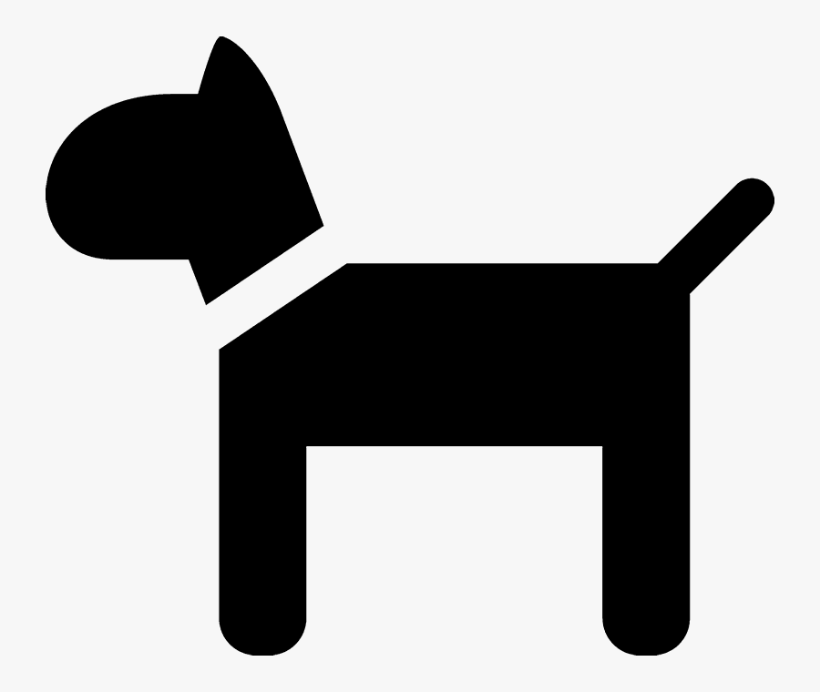 Dog Silhouette Rubber Stamp, Transparent Clipart
