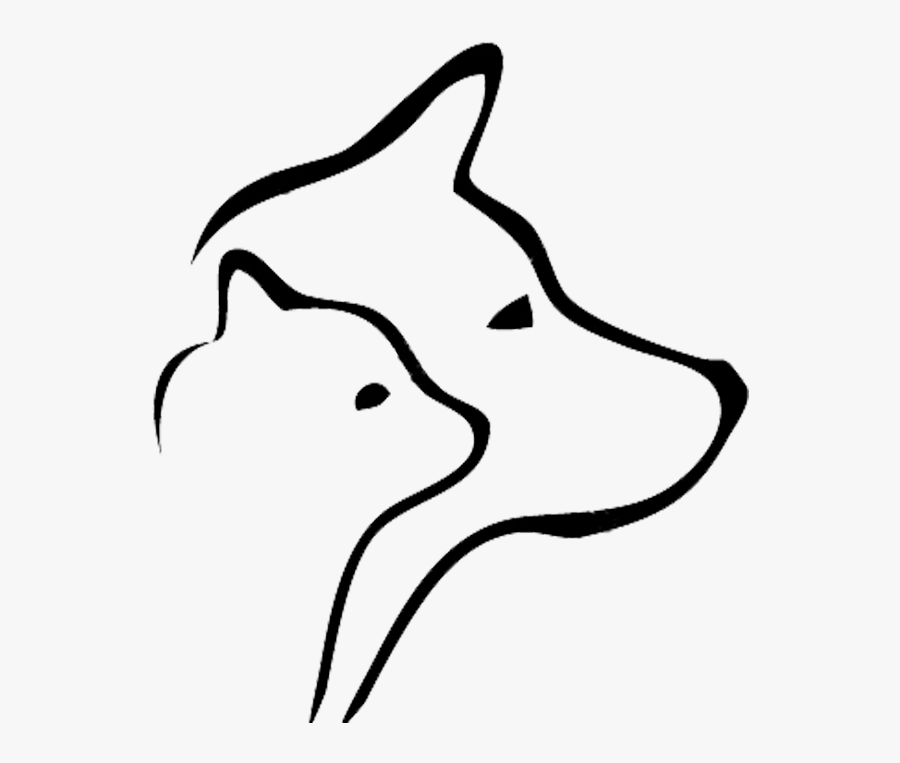 Mountain Tails Animal Rescue Vector Black And White - Cat And Dog Vector Free, Transparent Clipart
