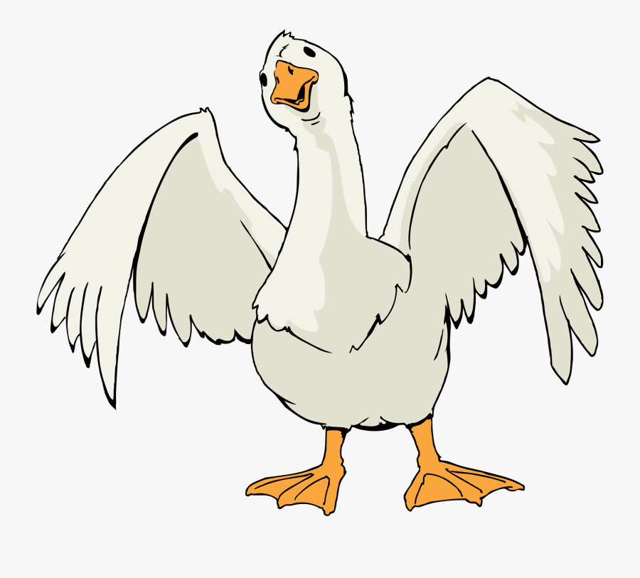 Clip Art File Svg Wikipedia Filegoose - Goose Cartoon Png, Transparent Clipart