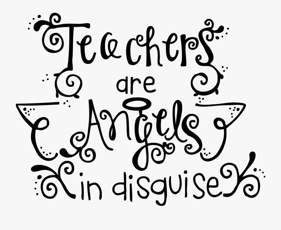 Teacher Appreciation Clipart Black And White, Transparent Clipart