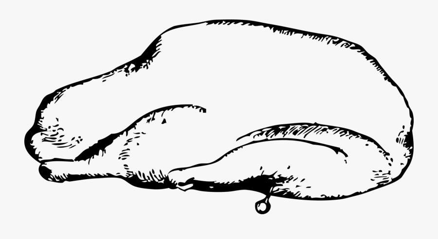 Roast Goose Svg Clip Arts - Roasted Goose Clipart Image Black And White, Transparent Clipart