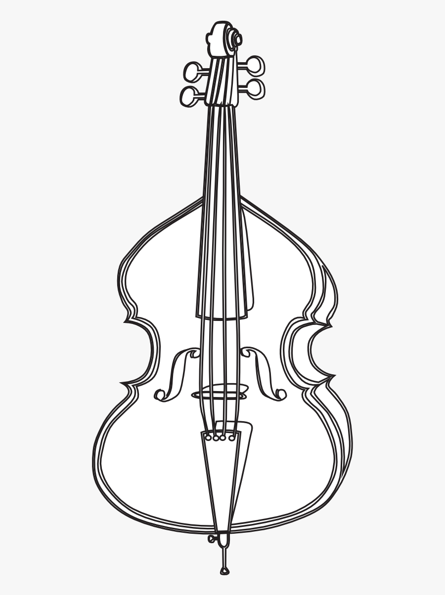 Cello Black White Clipartist - Cello Black And White, Transparent Clipart