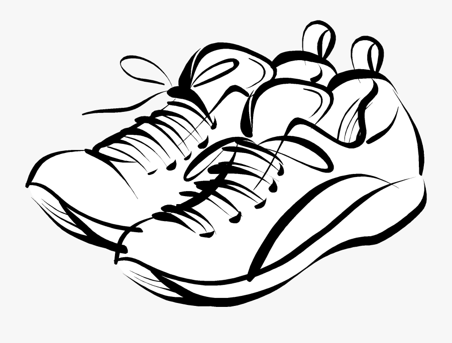 Banner Library Stock Shoe Drawing Panda Free - Line Art, Transparent Clipart
