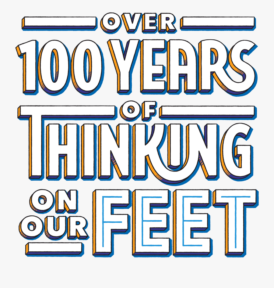 Over One-hundred Years Of Thinking On Our Feet, Transparent Clipart