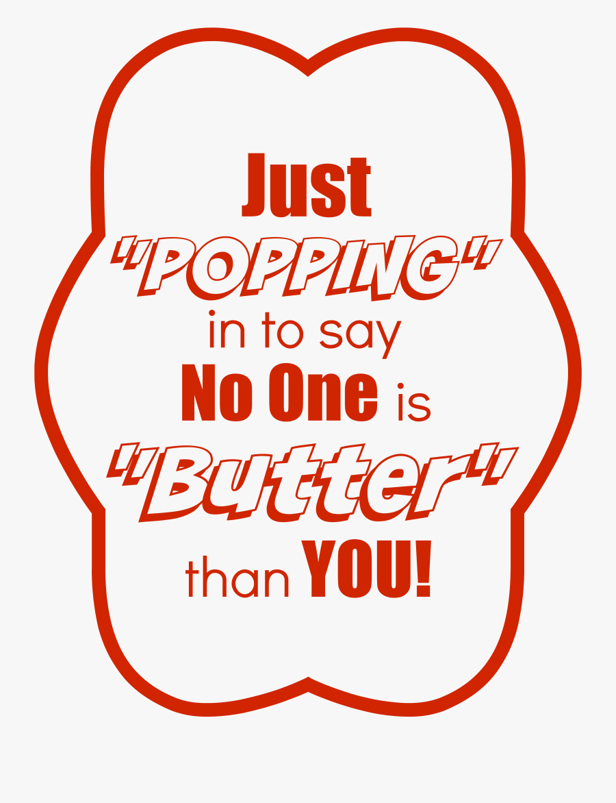 Gift Idea - Popcorn Saying For Teacher Appreciation, Transparent Clipart