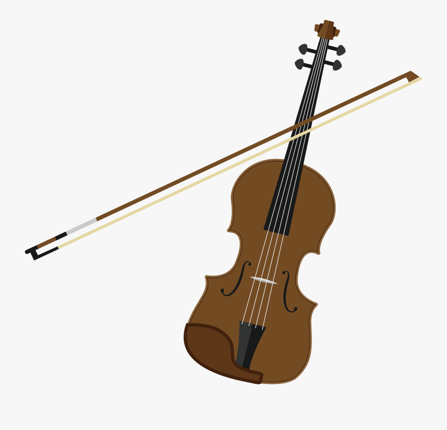 Bass Clipart String Instruments - Violin And Bow Clipart, Transparent Clipart