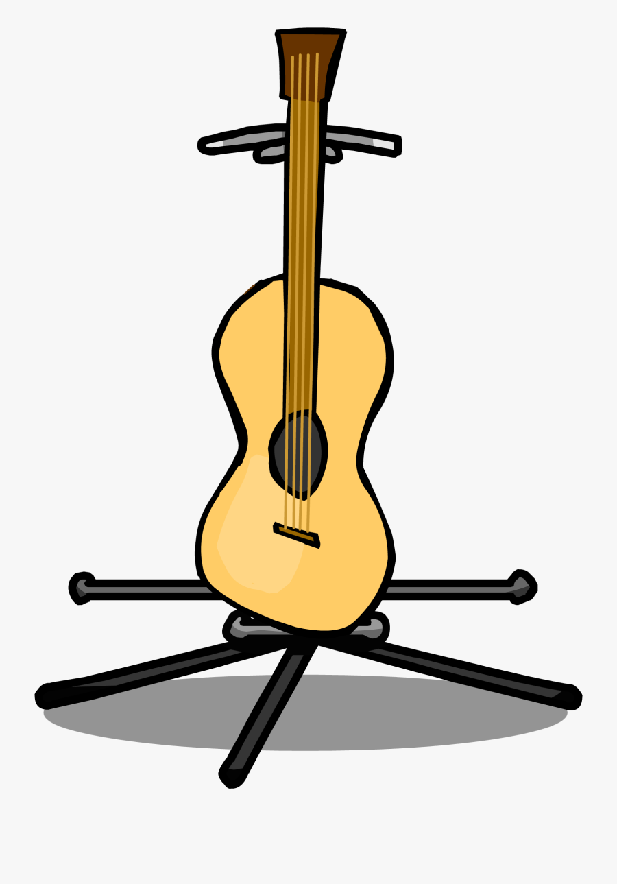 Vector Library Library Music Stand Clipart - Guitar On Stand Clipart, Transparent Clipart