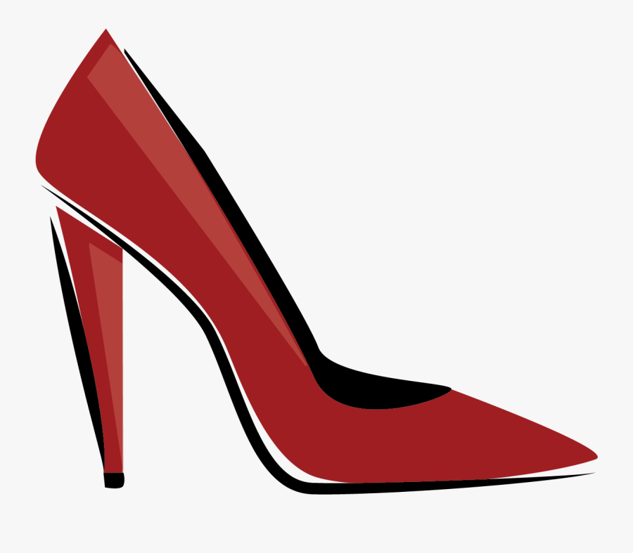 Red Shoe, Transparent Clipart