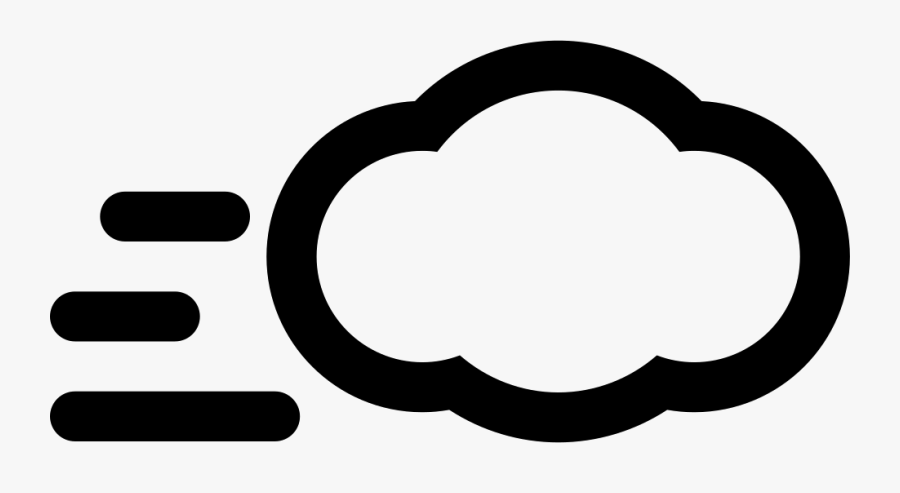 Windy Weather Cloud, Transparent Clipart