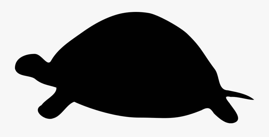 Sea Turtle Silhouette Clip Art - Silhouette Of A Turtle, Transparent Clipart