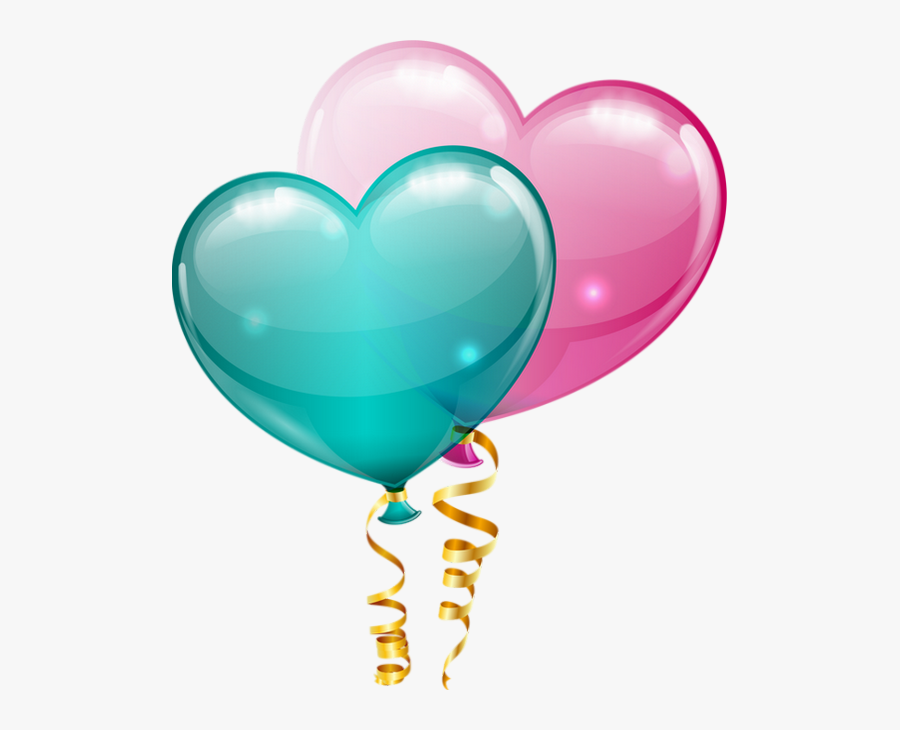 Balloons Clipart, Hearts - Ballon De Fête Clipart, Transparent Clipart