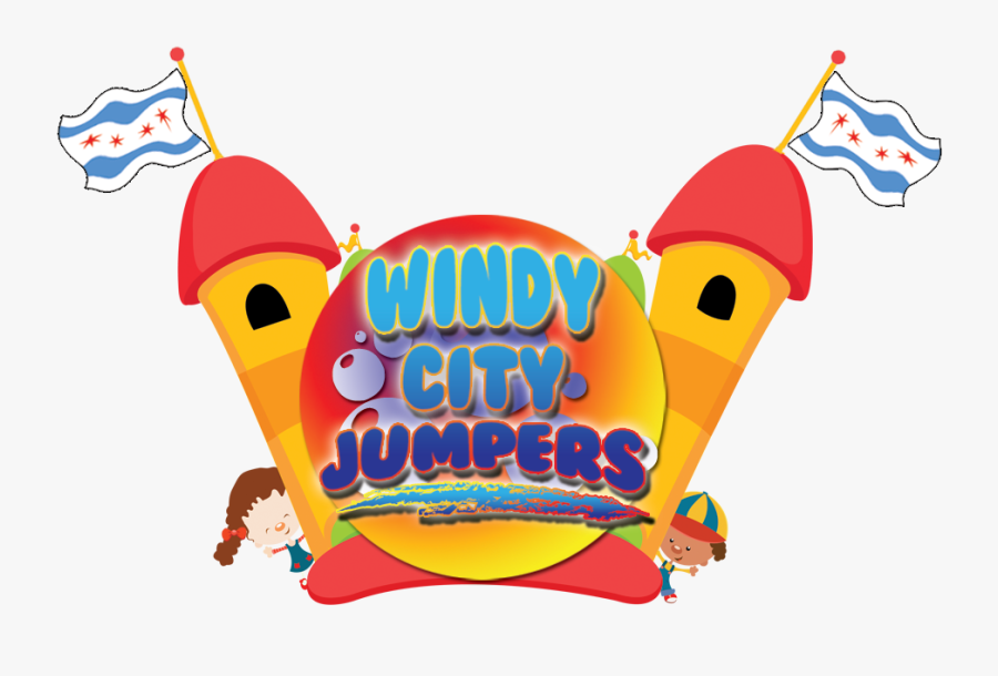 Windy City Jumpers - Bounce House Cartoon Png, Transparent Clipart