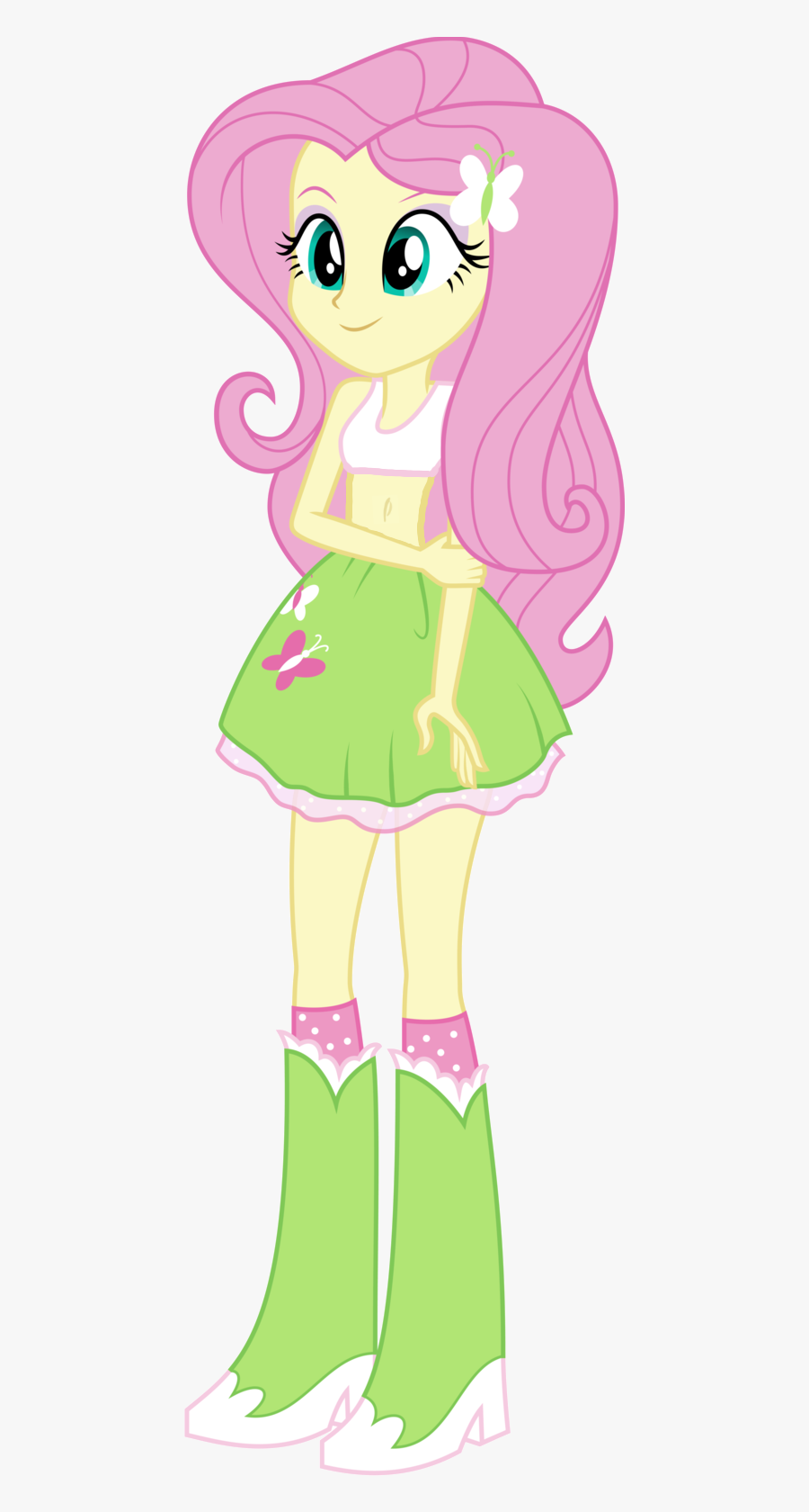 Cute, Edit, Equestria Girls, Fluttershy, High Heel - Fluttershy En Versión Humana, Transparent Clipart