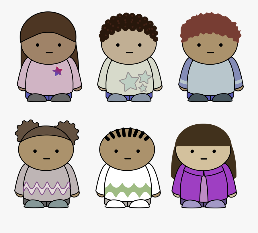 Religion Clipart Diverse - Simple Kids Characters, Transparent Clipart