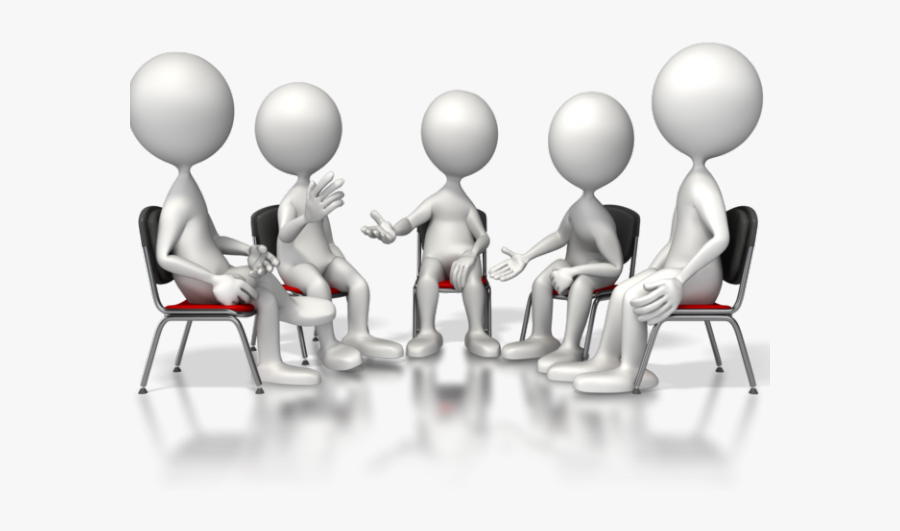 Negotiation Clipart Team Discussion - Group Therapy Clip Art, Transparent Clipart