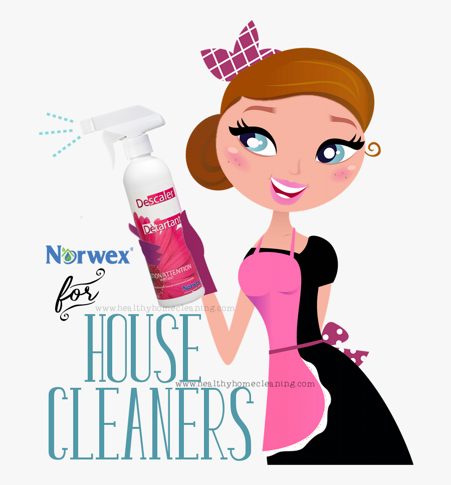 Norwex For House Cleaners - House Cartoon Cleaner, Transparent Clipart