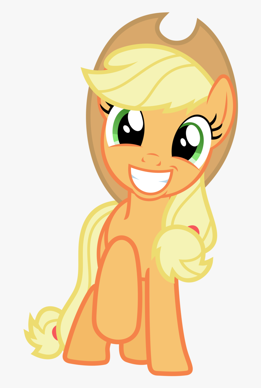 Clip Art Cute Female Cartoon Characters - My Little Pony Apple Jack Png, Transparent Clipart