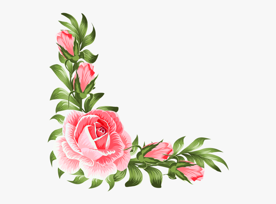 Corner Flower Png Images Transparent Png - Transparent Floral Corner Png, Transparent Clipart