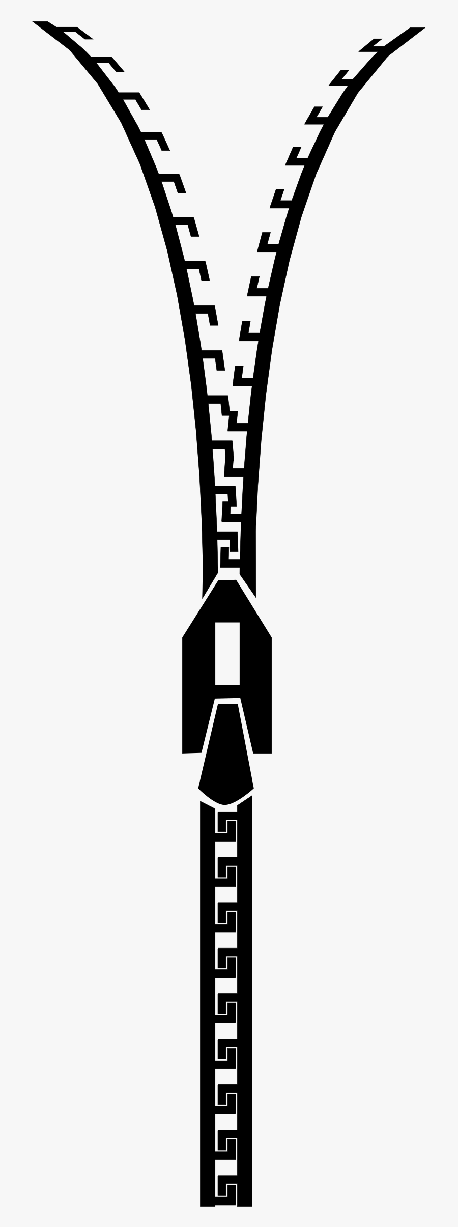 Zipper Free Clip Art, Black Model - Zipper Png, Transparent Clipart