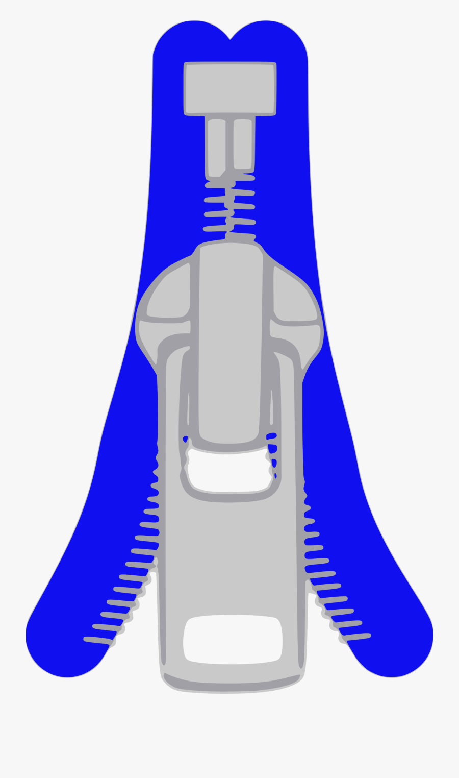 Line,electric Blue,zipper - Zipper Png Clipart, Transparent Clipart