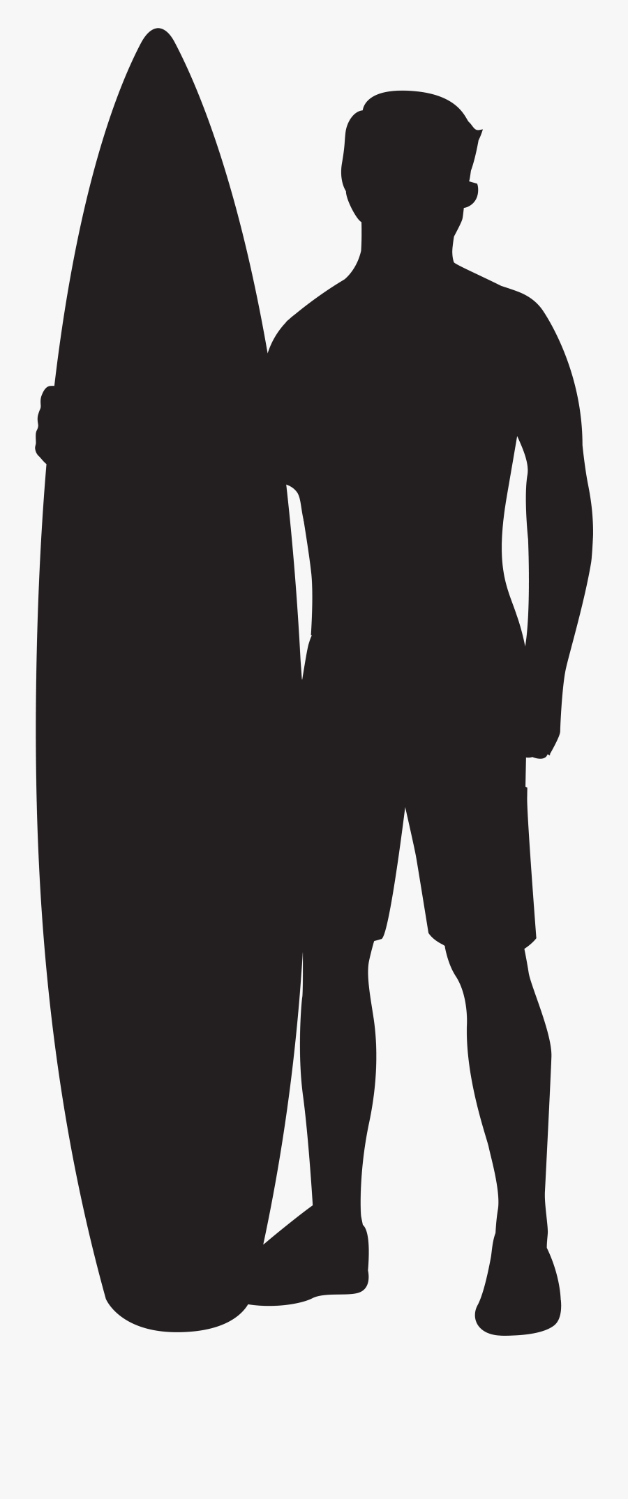 Surfer Silhouette Clip Art - Silhouette Surf Clip Art, Transparent Clipart