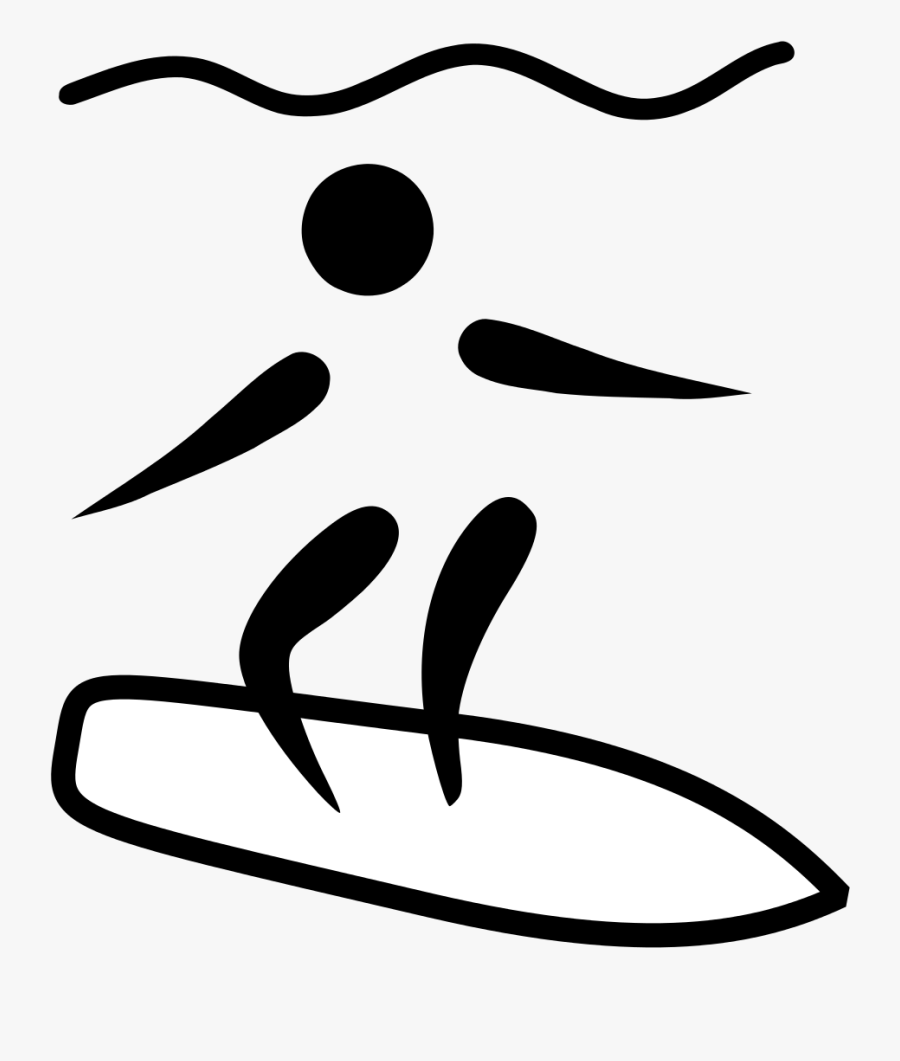 Surfing Clip Art, Transparent Clipart