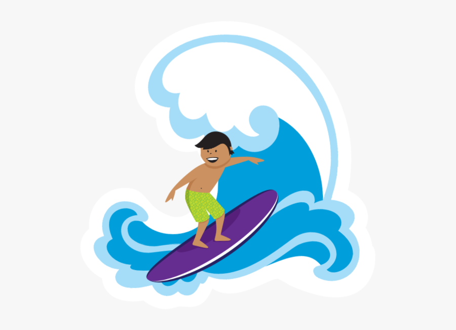 Surfer Gif Png, Transparent Clipart