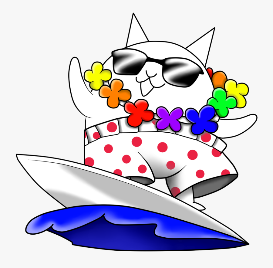 Collection Of Free Surfing Drawing Surf Art Download - Surfer Cat Battle Cat, Transparent Clipart
