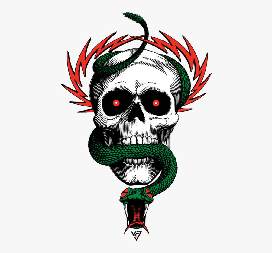 Clip Art Library Library Surf Vector Mermaid Skull - Powell Peralta Art, Transparent Clipart