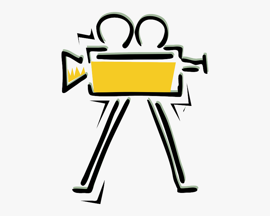 Movie, Cinema, Camera, Director, Film Projector - Film Camera Clip Art, Transparent Clipart