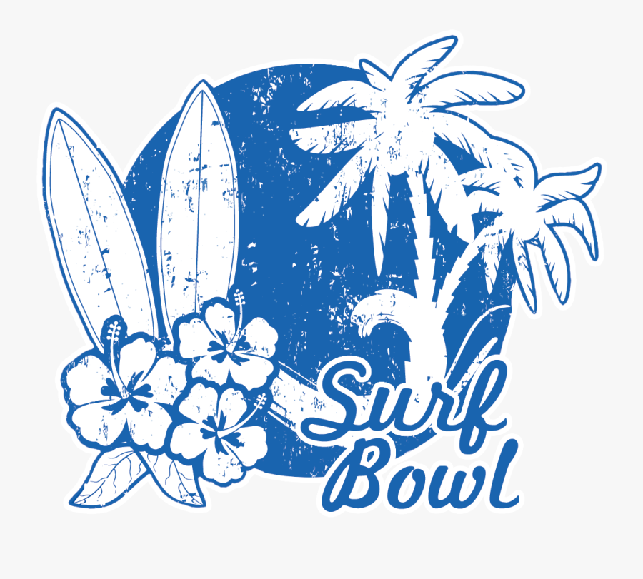 Surf Bowl Logo - Beach Party, Transparent Clipart