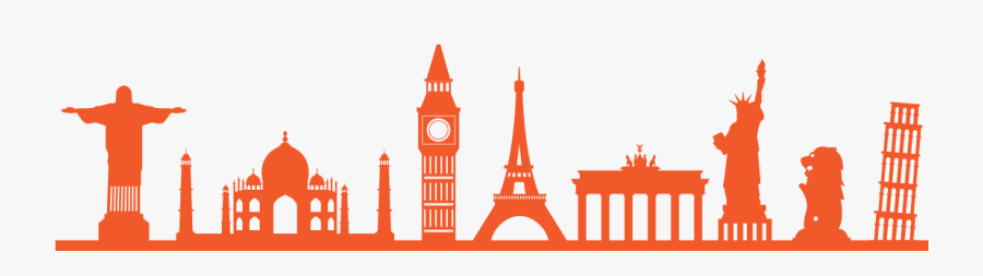 Clip Library Aboard Link Education Top - Landmarks Of The World Vector, Transparent Clipart