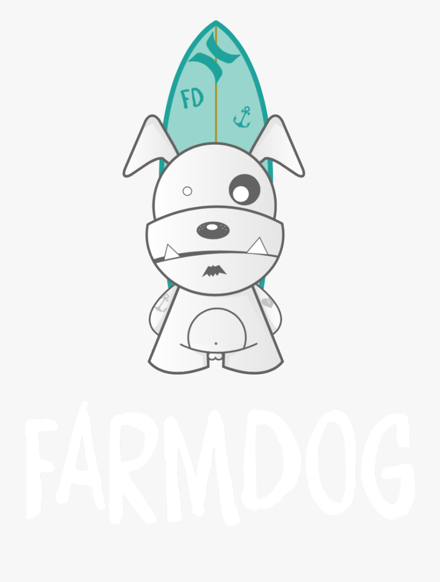 Farmdog Surf School Logo, Transparent Clipart
