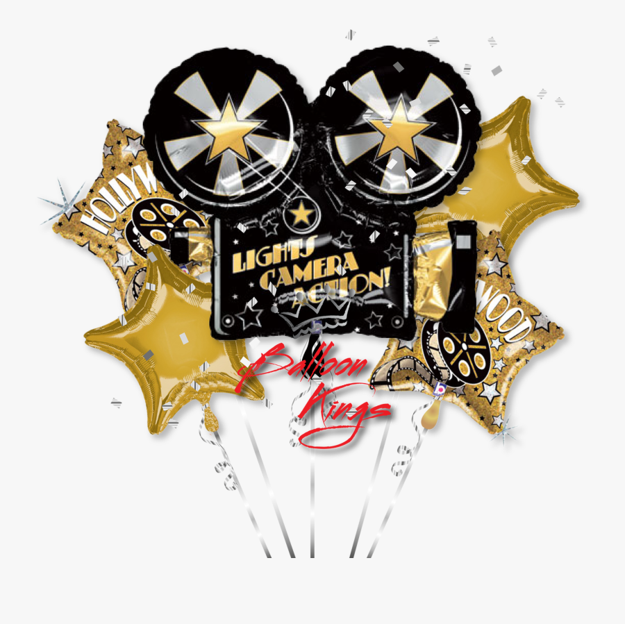 Movie Camera Bouquet, Transparent Clipart