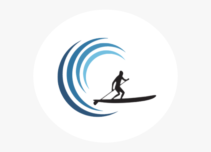 Sup Surfing Icon, Transparent Clipart