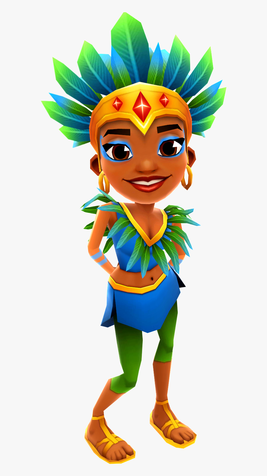 Carmen1 - Subway Surfers Carmen, Transparent Clipart