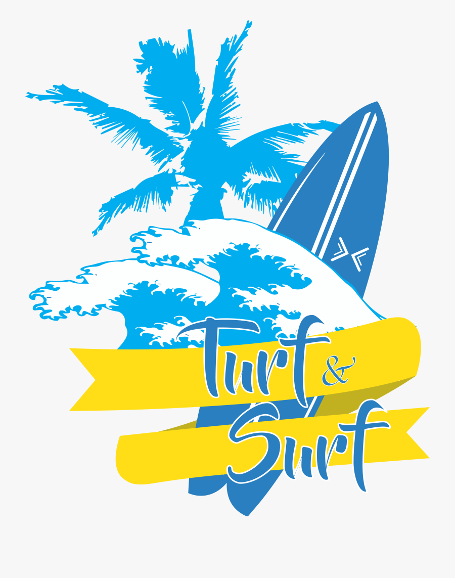 Surf N Turf Logo, Transparent Clipart