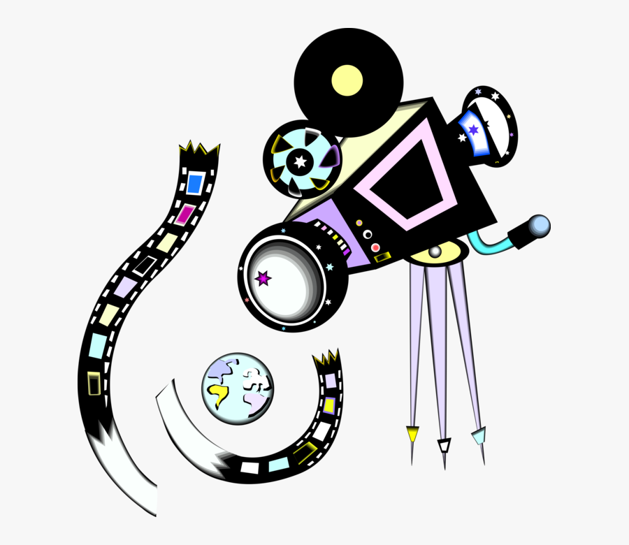 Vector Illustration Of Hollywood Cinematic Motion Picture - Vector Graphics, Transparent Clipart